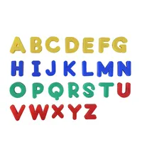 Özelleştirilebilir manyetik alfabe rengi manyetik alfabe harfler ve sayılar alfabe banyo oyuncak