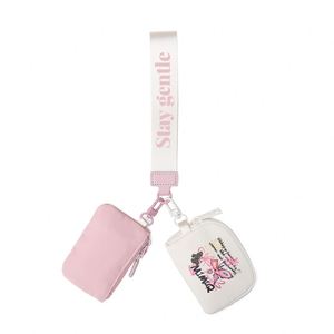 Wholesale Portable Double Wrist Wallet Nylon Coin Pouch <b>Wristband</b> Keychain Yoga and Daily Use Mini Card Bag - Product Image 1
