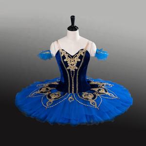 Miễn phí vận chuyển dành cho người lớn màu xanh trắng harlequinade chuyên nghiệp Ballet tutu trang phục Cô Gái cổ điển Pancake TUTU DRESS - Product Image 6
