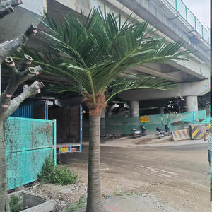 Grote kunstmatige kokospalm, op maat gemaakt, van glasvezel, 4m hoog, voor binnen, paas- en bruiloftsdecoratie - Product Image 5