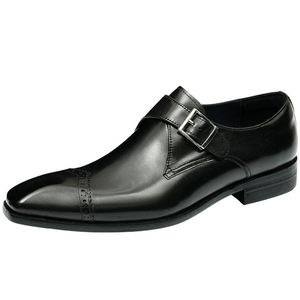 รองเท้าแบบ Monk Strap สำหรับผู้ชาย หัวเหลี่ยม หนังแท้ สายรัดหัวเข็มขัด เหมาะสำหรับใส่ทำงาน ใส่ได้ทุกฤดู - Product Image 5