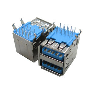 USB-2A-RL10-3 empilé USB 3.0 Type A Trou traversant <span class=keywords><strong>Ange</strong></span> droit - Product Image 3