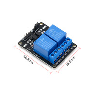 Nouveau module relais miniature 2 canaux 5V avec protection optocoupleur, carte d'extension à usage général