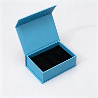 Boîte à bijoux en carton rigide avec logo personnalisé, boîte d'emballage à fermeture magnétique, boîte pour collier, boucles d'oreilles, bracelet, accessoires, en papier