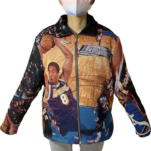 Custom Bryant Tapestry Jacket <strong>Man</strong> Plus Size <strong>Men's</strong> Jackets Jacke Aus Wandteppich Tapestry Jacquard Sweater Zipper