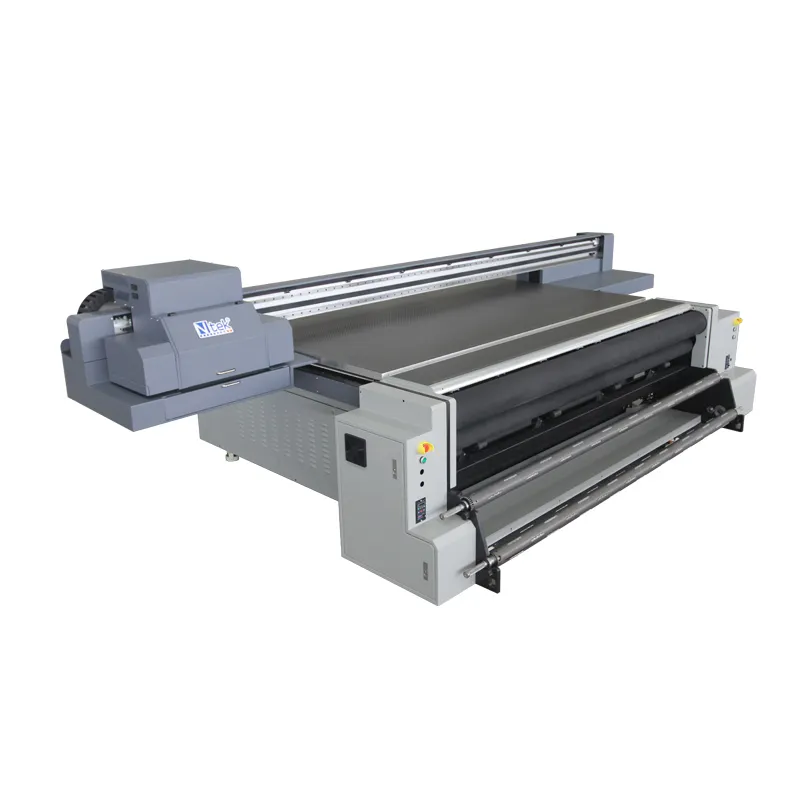 Oem Grootformaat Digitale Printer 3.2M Uv Hybrid Flatbed Printer YC3321R