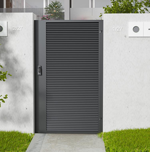 <span class=keywords><strong>Portail</strong></span> double battant moderne en aluminium <span class=keywords><strong>pour</strong></span> villa, grand <span class=keywords><strong>portail</strong></span> principal extérieur étanche <span class=keywords><strong>pour</strong></span> piétons - Product Image 5