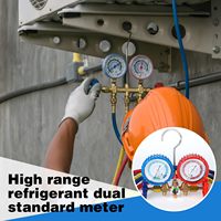 Manomètre numérique 3 voies pour réfrigérants R134A, R12, R22 et R502, avec tuyau de 1,5 m, pour diagnostic de climatisation HVAC