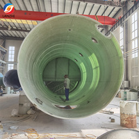 Réservoirs d'eau horizontaux en fibre de verre (FRP) LAN ZHI 100m³ avec soudure, pour usage agricole et industriel chimique, procédé de bobinage