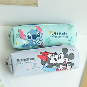 Tienda Lápices Bolígrafos Herramientas Bolsa con cremallera Dibujos animados personalizados Impreso Rectangular Estuche para lápices de cuero Portalápices Cuero Pu - Product Image 3