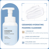 Collection de soins de la peau à la céramide : nettoyant visage, tonique, sérum, crème hydratante, étiquette privée OEM, anti-rides, pour tous types de peau