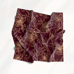 Écharpe en soie élégante pour toutes les saisons, magnifique foulard pour cheveux et cou, accessoire de mode, écharpes en soie pour femmes, vente en gros - Product Image 1