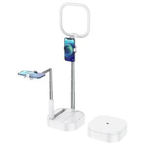 Anillo de luz Led para Selfie todo en uno V8 <span class=keywords><strong>2022</strong></span>, rotación de 360 grados, portátil, con espejo, soporte plegable para teléfono - Product Image 1