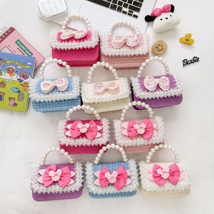 <span class=keywords><strong>Regali</strong></span> IStapromo belle bambine cartone animato piccola borsa quadrata popolare carino perla farfalla borse a tracolla per bambini - Product Image 2