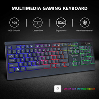 Clavier d'ordinateur de bureau avec Logo personnalisé, 102 touches, clavier filaire, espagnol, anglais, arabe, russe