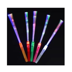LED leuchten bunte blinkende Leucht stab Werbe party liefert Festival Events Glasfaser Zauberstab Neuheit Geschenke Artikel - Product Image 1