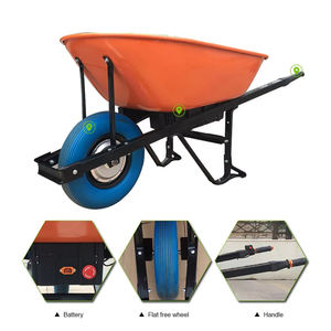 عربة بعربة يدوية دراجة أحادية العجلة الكهربائية موقع البناء الزراعي عربة كهربائية الثقيلة عربة تعمل بالطاقة الكهربائية - Product Image 5