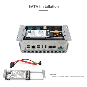 คอมพิวเตอร์อุตสาหกรรมแบบฝังตัวไร้พัดลม รุ่นใหม่ ปี 2026 I3 I5 I7 รองรับ DDR5 2.5Gbe Triple Lan M.2 Nvme รุ่น Efic-20127a - Product Image 3