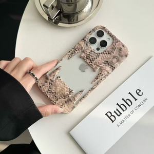 Coque de <span class=keywords><strong>téléphone</strong></span> 3D à motif serpent à dents de tigre, à <span class=keywords><strong>base</strong></span> d'eau, pour iPhone 17, avec logo de marque ajouré - Product Image 6