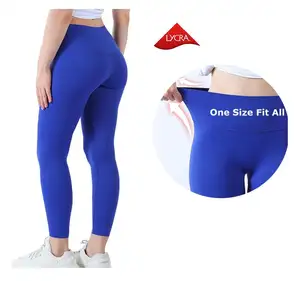 Taille unique pour femmes nues à la mode collants de musculation taille haute super élastiques sexy leggings populaires taille libre