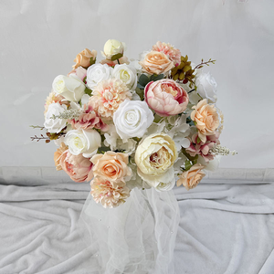 ของตกแต่งบ้าน ลูกบอลดอกไม้ประดิษฐ์ จัดวางเป็นชุดสำหรับงานแต่งงาน คริสต์มาส งานรับปริญญา ตรุษจีน วันวาเลนไทน์ - Product Image 1