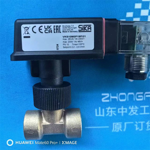 สวิตช์วัดการไหลแบบแม่เหล็กไฟฟ้า Sika รุ่น Vk10m0p19pi21 แบบเกลียว สำหรับน้ำ 230V 48V สูงสุด 100C IP21 - Product Image 1