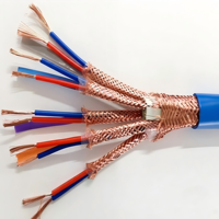 Cable de Computadora Totalmente Blindado, Par Trenzado con Aislamiento de Aluminio y Trenzado de Fibra, Cable Eléctrico para Control de Instrumentos, para Señales y Datos