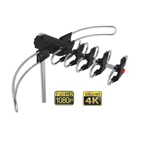 Antena de TV HD para Exteriores de Alta Ganancia, Largo Alcance, UVH DVB LTE para HDTV, Material Plástico, Fabricada en Indonesia - Product Image 1