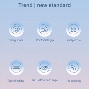 <span class=keywords><strong>Rasoir</strong></span> électrique 2 en 1 à double extrémité Épilateur indolore pour femme Tondeuse à sourcils et épilation <span class=keywords><strong>du</strong></span> visage avec lumière LED - Product Image 6