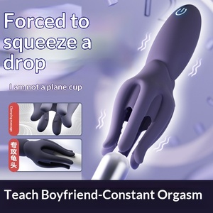 Allenatore di sensibilità per il glande Octopus per <span class=keywords><strong>uomo</strong></span>, massaggiatore elettrico riscaldato per il pene, dispositivo per ritardare l'eiaculazione, colore blu discreto - Product Image 2