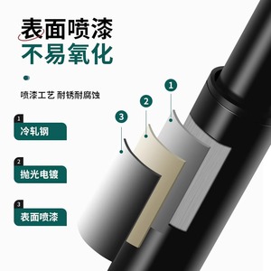 Furniture <b>Leg</b> <b>Adjustable</b> <b>Height</b> Telescopic Heavy Duty Black Cold Rolled Steel Industrial Design For <b>Table</b> Support - Product Image 5
