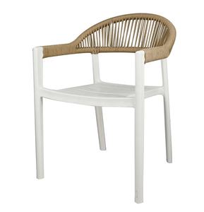 Offerta Speciale: Set Tavolo e Sedie da Esterno a Basso Prezzo, Sedie in Corda Intrecciata PE Rattan per Giardino, Sedie in Plastica per Ristorante - Product Image 5