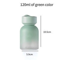 Bouteille diffuseur vide de 120 ml (4 oz) en verre bleu, vert, rose, bouteille de parfum, bouteille d'aromathérapie pour voiture