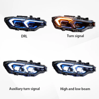Conjunto de Faros LED para BMW Serie 3 (F30/F35/F31) 2012-2019, Repuesto de Faros Delanteros, Suministro de Fábrica, Piezas de Automóvil -- Un Par