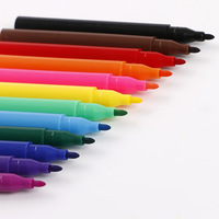 12 stylos marqueurs de couleur pour enfants, petits, éducatifs, pour le dessin à la main