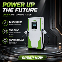 Nouveau chargeur rapide DC pour véhicules électriques Ganzhong GZ-DC-160L-2 7kW-240kW, interface combinée, entrée 380V, certifié OCPP1.6 CE TUV, station solaire domestique
