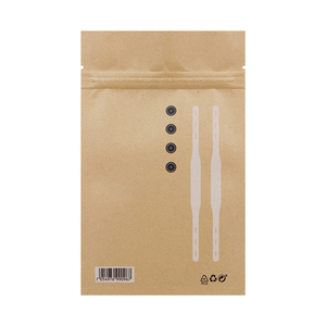 Tùy chỉnh <span class=keywords><strong>side</strong></span>-con dấu sinh thái thân thiện <span class=keywords><strong>Ziplock</strong></span> phân hủy sinh học Túi Nắp kéo Ba bên con dấu Dây Kéo Túi giấy Kraft - Product Image 1