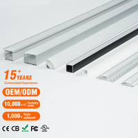 Perfil de Aluminio Flexible Serie 6000 en Stock en la UE, Canal para Tira LED, Iluminación para Paneles de Yeso, Superficie Anodizada, Longitud Personalizable, CRI