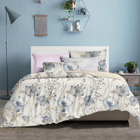 Linge de lit imprimé textile de maison Dreamy Paisley Flowers Housse de couette Set in King Queen Twin Sizes