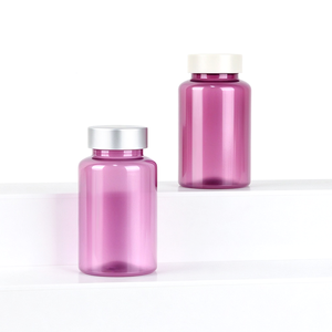 220ml PET Pill Bottle Round Medicine Container <b>Screw</b> Cap Custom Color Screen Printing Packaging - Product Image 2