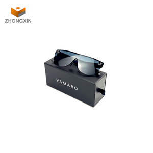 Caja de cajón de cartón <span class=keywords><strong>rectangular</strong></span> negra de alta calidad, gafas de embalaje, relojes, logotipo personalizado, gafas de sol de lujo, cajas de embalaje - Product Image 3