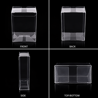Boîte d'emballage pliable transparente jetable en PET, PP, PVC, imprimée et vernie, pour bougies et artisanat (vente en gros)
