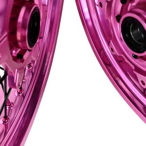 Cerchi Supermoto <span class=keywords><strong>17</strong></span> Pollici per Moto Elettrica EXC/SXF/XCW, Gradiente Rosa e Nero - Product Image 6