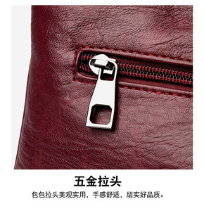 Hot Sale Ladies Designer Hand Bag Shoulder Zipper Purse Pu Leather Crossbody Bag Newest Women <b>Tote</b> Bag - Product Image 5