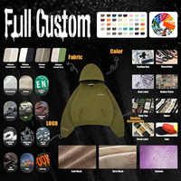 Sweat à capuche personnalisé avec impression sérigraphique, haute qualité, 100% coton, lourd, streetwear, pour homme, coupe oversize, vierge, vente en gros de vêtements
