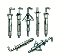 Produit phare JY Cheville de fixation robuste pour cloison sèche en acier au carbone, pour murs creux, finition brillante non revêtue, filetage M6