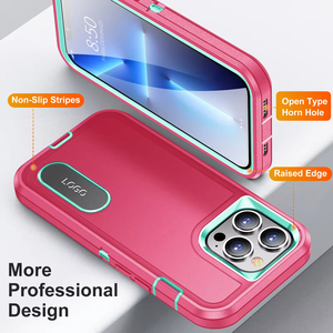 Funda Protectora para Teléfono con Soporte y Tarjetero, Diseño Deportivo Premium, TPU+PC, Resistente a Golpes, para 13 16 17 Pro Max - Product Image 5