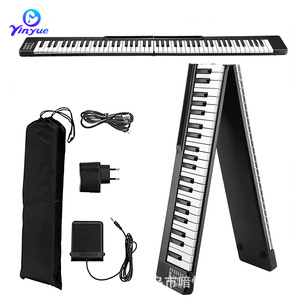 Piano plegable Yinyue de 88 teclas, teclado portátil con conector para auriculares y altavoz incorporado para principiantes. - Product Image 5