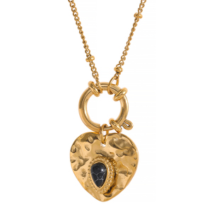 538 Charm Vintage <strong>Metal</strong> Heart Pendant Stainless Steel Necklace <strong>Gold</strong> Chain <strong>Collar</strong> Fashion France Trendy Jewelry Bijoux - Product Image 2