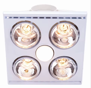 <span class=keywords><strong>Lampe</strong></span> <span class=keywords><strong>Chauffante</strong></span> Moderne pour <span class=keywords><strong>Salle</strong></span> <span class=keywords><strong>de</strong></span> <span class=keywords><strong>Bain</strong></span> Intérieure, Élément Chauffant en Plastique Écologique avec Protection Contre la Surchauffe et Ventilateur d'Extraction <span class=keywords><strong>au</strong></span> <span class=keywords><strong>Plafond</strong></span> - Product Image 2